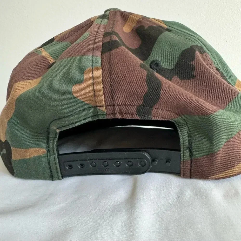 Yupoong The Classics LONGHORN SKULL Camouflage Adjustable Snapback Cap ‎ for Men - Picture 4 of 7